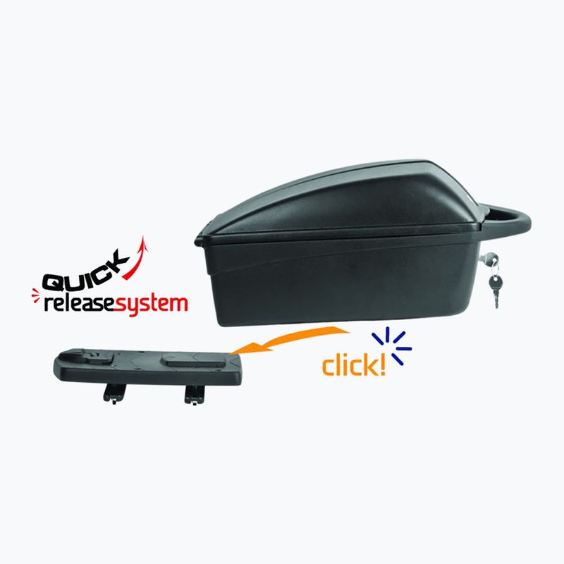 Geantă de bicicletă pentru portbagaj Polisport Top Case QRS 12 l black 8