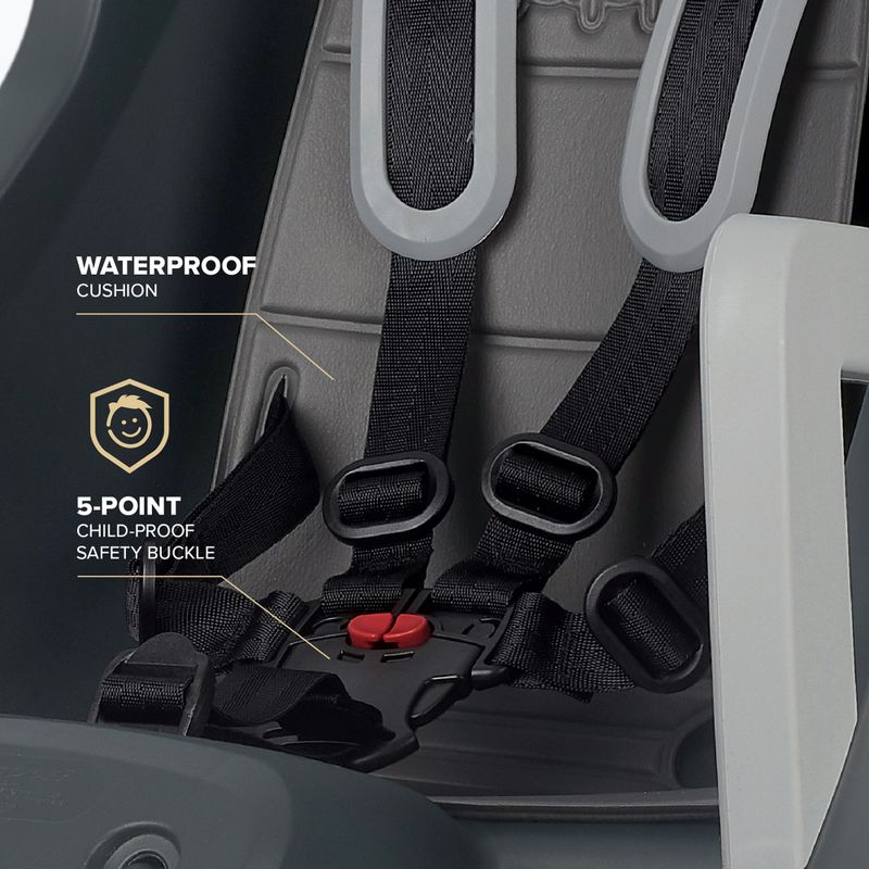 Fotoliu pentru bicicletă Polisport Guppy Maxi+ CFS dark grey/silver 8
