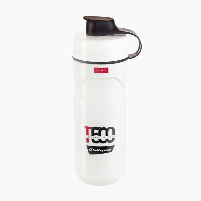 Bidon de bicicletă Polisport Thermal T500 500 ml white/red