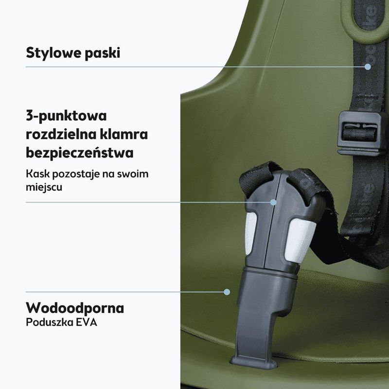 Scaun de bicicletă bobike One Mini olive green 4