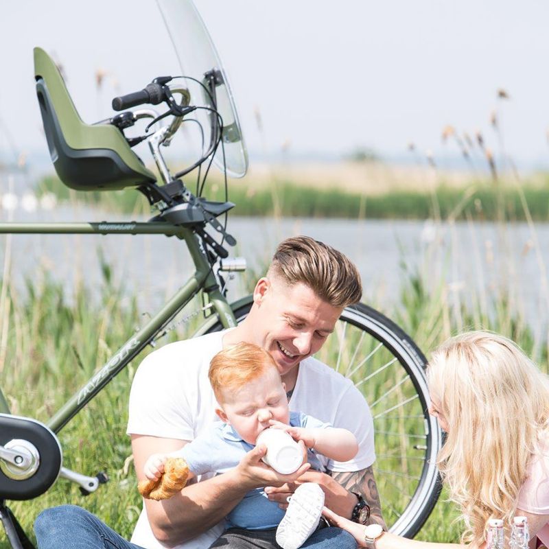 Scaun de bicicletă bobike One Mini olive green 9