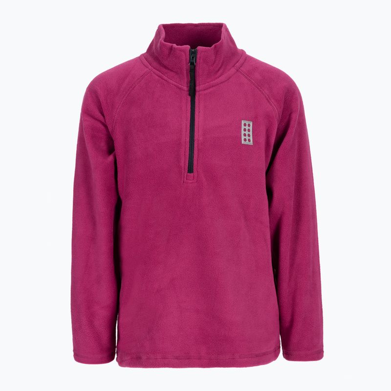Pulover pentru copii LEGO Lwsinclair 702 fleece sweatshirt roz 22972