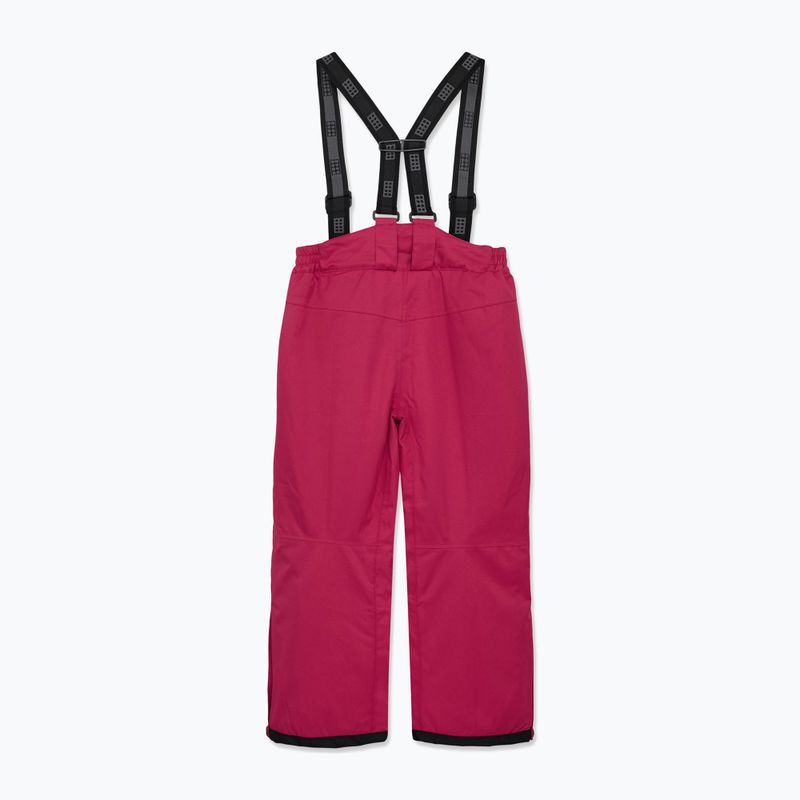 Pantaloni de schi pentru copii LEGO Lwparaw 702 dark pink 2