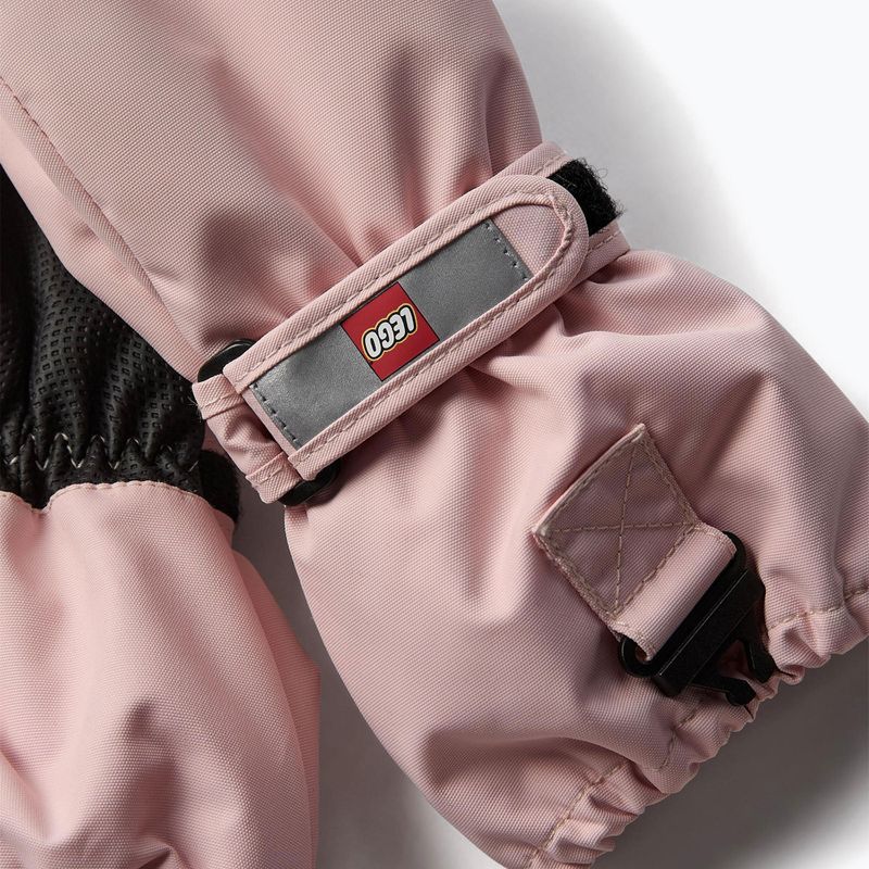 Mănuși de schi pentru copii  LEGO Lwatlin 706 light pink 4