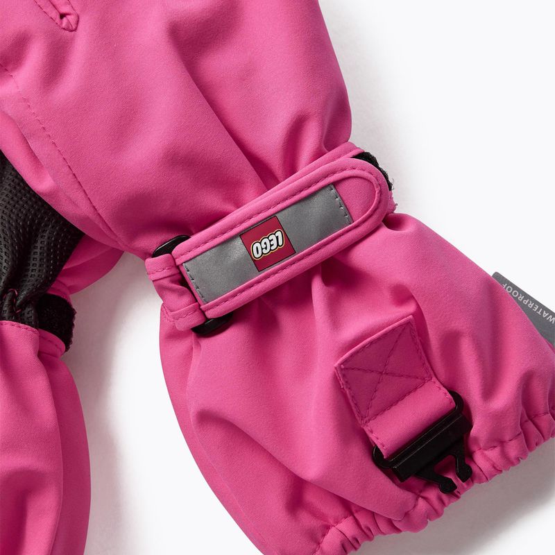 Mănuși de schi pentru copii LEGO Lwazun 705 2023 pink 4