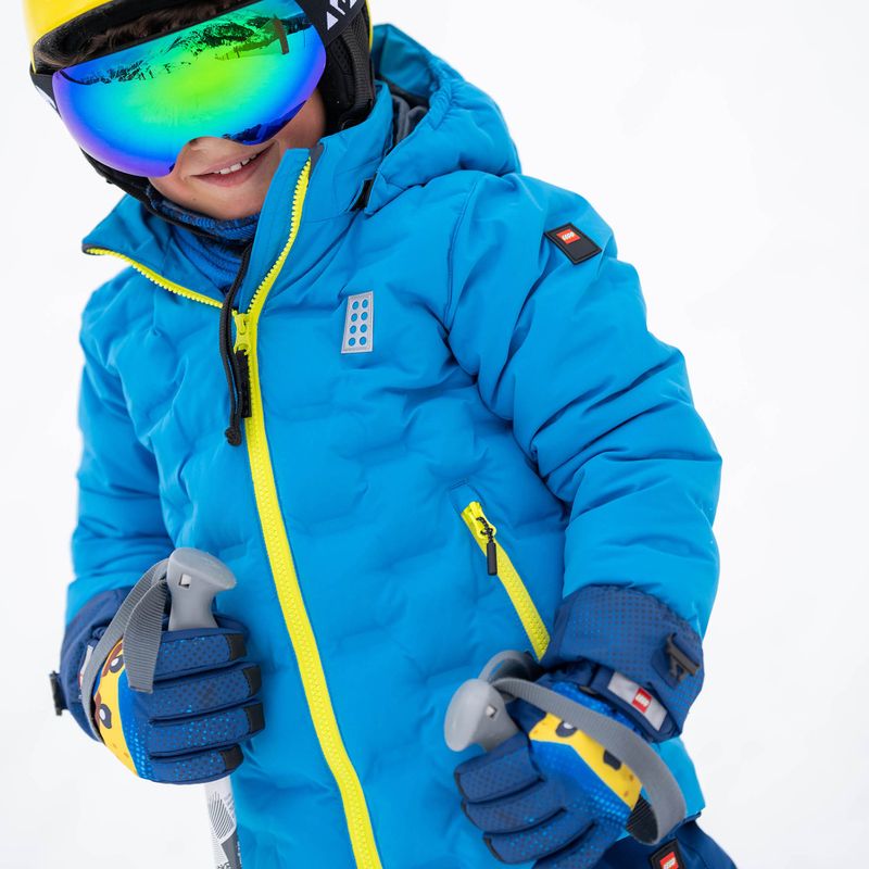 Geacă de schi pentru copii  LEGO Lwjipe 706 blue/lime 6