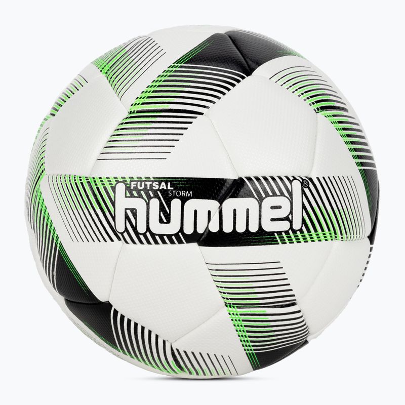 Hummel Storm FB de fotbal alb-negru/negru/verde mărimea 3