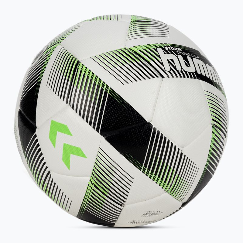 Hummel Storm Trainer Light FB fotbal alb/negru/verde mărimea 5 2