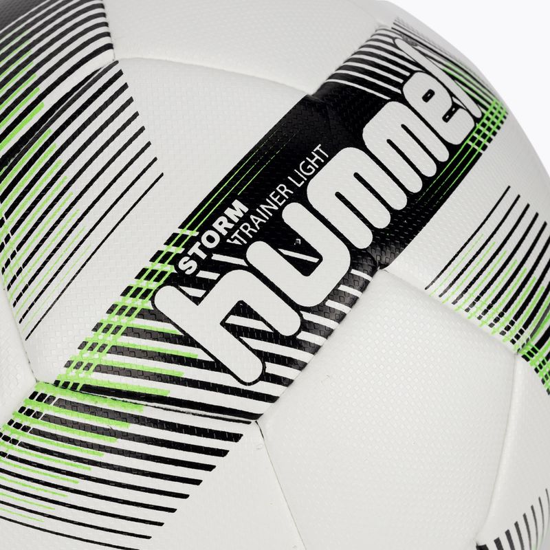 Hummel Storm Trainer Light FB fotbal alb/negru/verde mărimea 5 3