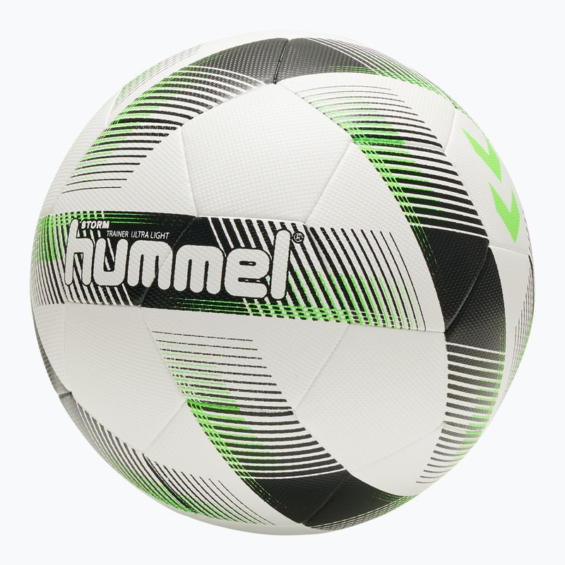 Hummel Storm Trainer Ultra Lights FB fotbal alb/negru/verde mărimea 3 4