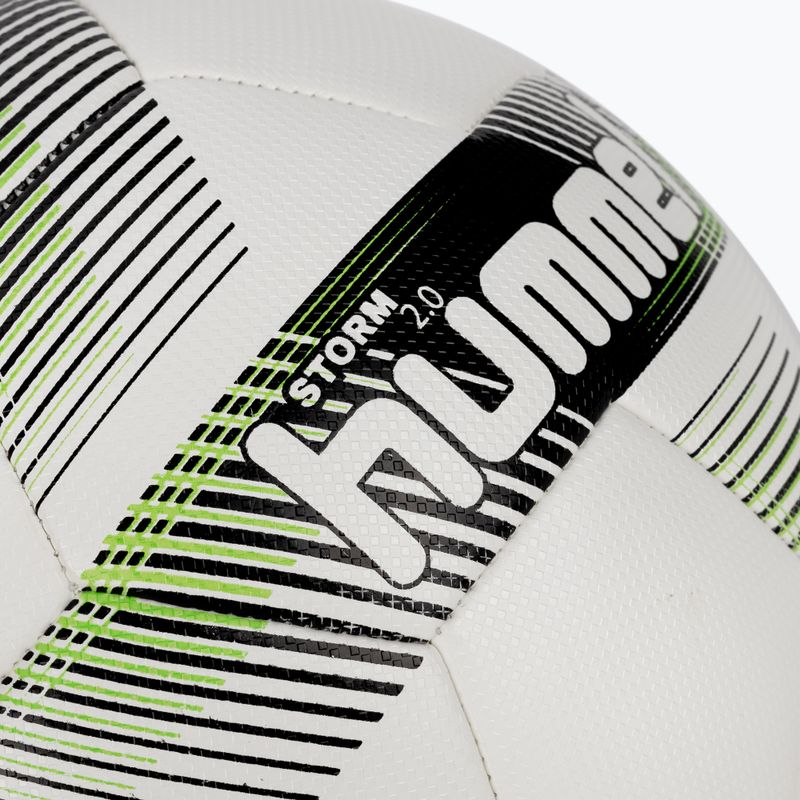 Hummel Storm 2.0 FB fotbal alb/negru/verde mărimea 4