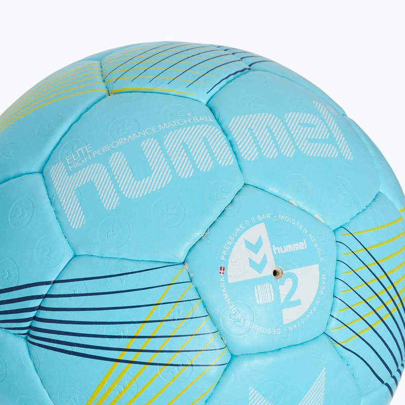 Hummel Elite HB handbal albastru/alb/galben dimensiune 2 3