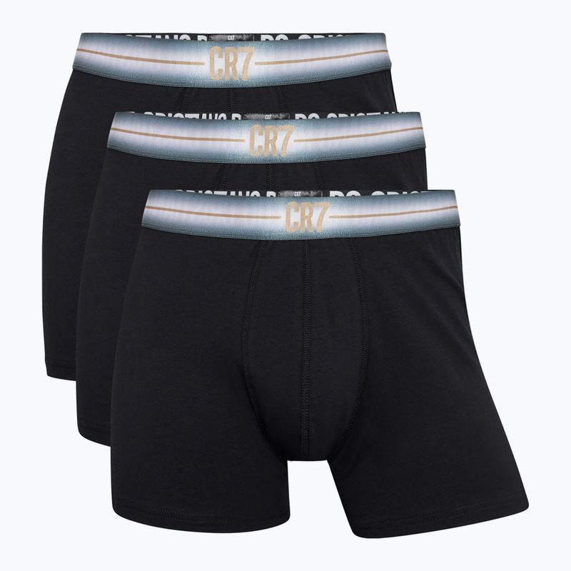 Pantaloni scurți de boxer CR7 Basic Trunk pentru bărbați 3 perechi negru/navy blue 5