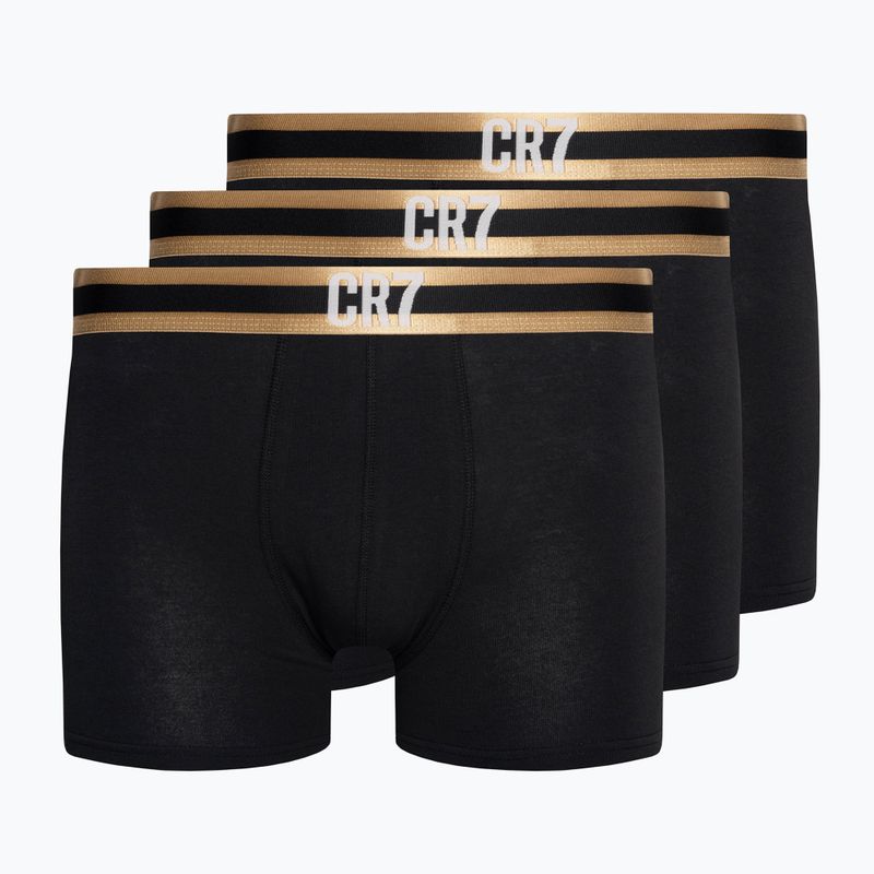 Boxeri bărbătești CR7 Basic Trunk 3 pary black/gold