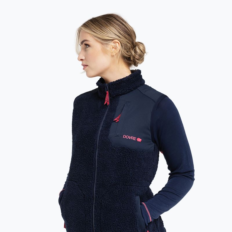 Vestă pentru femei Dovre Teddy Fleece navy 2