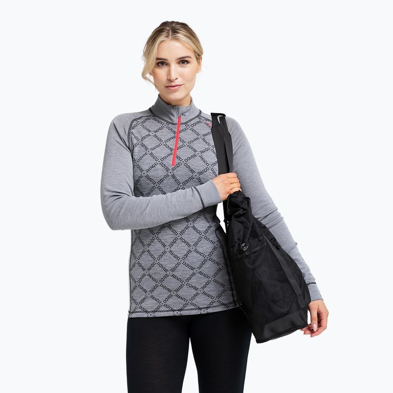Bluză termoactivă pentru femei Dovre Half Zip Jacquard grey 4