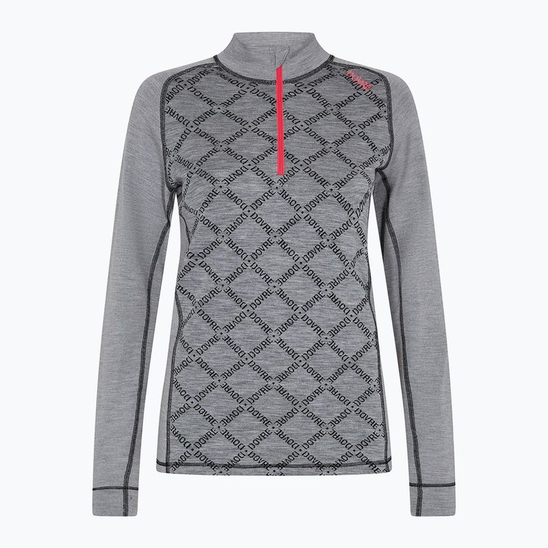 Bluză termoactivă pentru femei Dovre Half Zip Jacquard grey 5