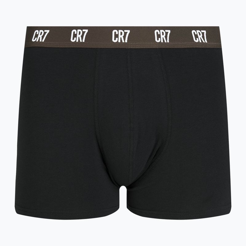 Pantaloni scurți de boxer CR7 Basic Trunk pentru bărbați 3 perechi negru/maro 2