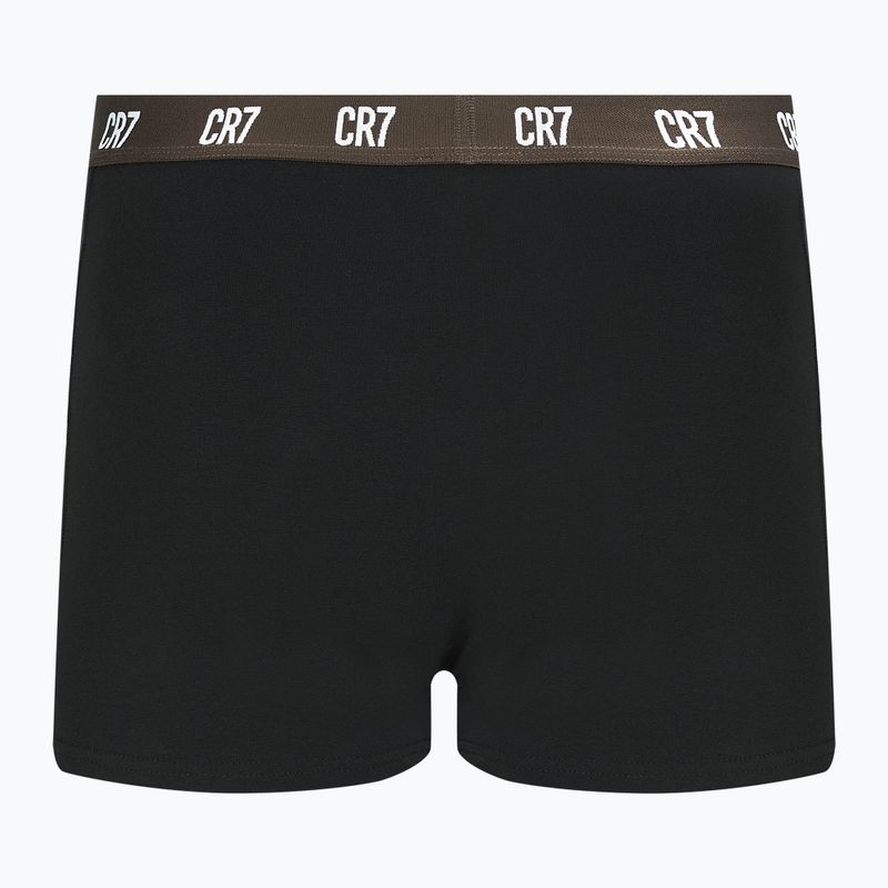 Pantaloni scurți de boxer CR7 Basic Trunk pentru bărbați 3 perechi negru/maro 3