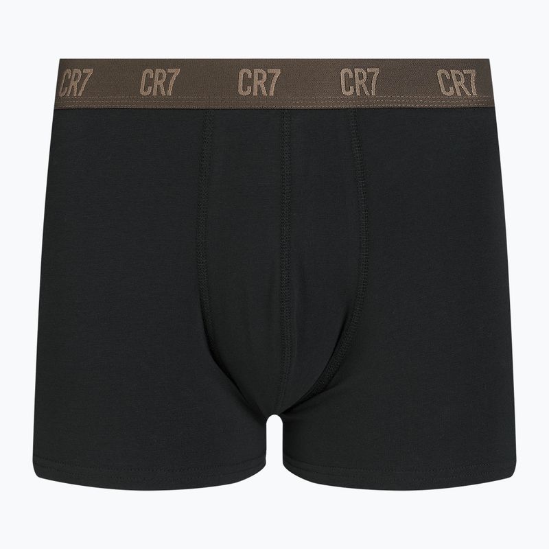 Pantaloni scurți de boxer CR7 Basic Trunk pentru bărbați 3 perechi negru/maro 8