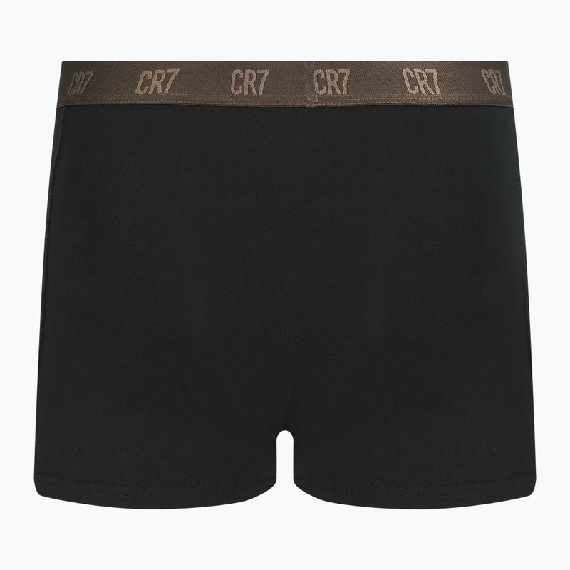 Pantaloni scurți de boxer CR7 Basic Trunk pentru bărbați 3 perechi negru/maro 9