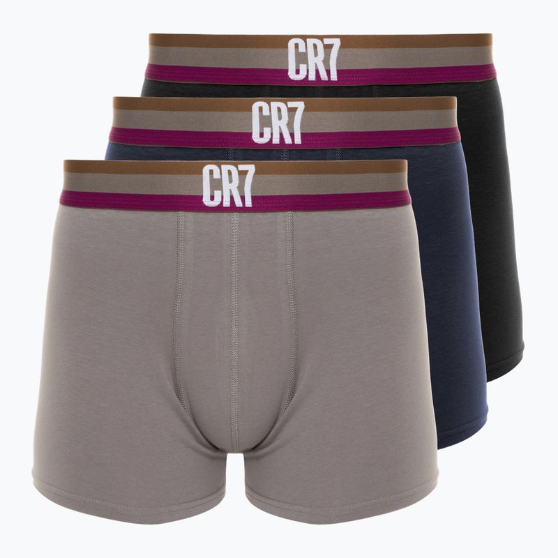 Boxeri pentru bărbați CR7 Basic Trunk 3 perechi 704 multicolour