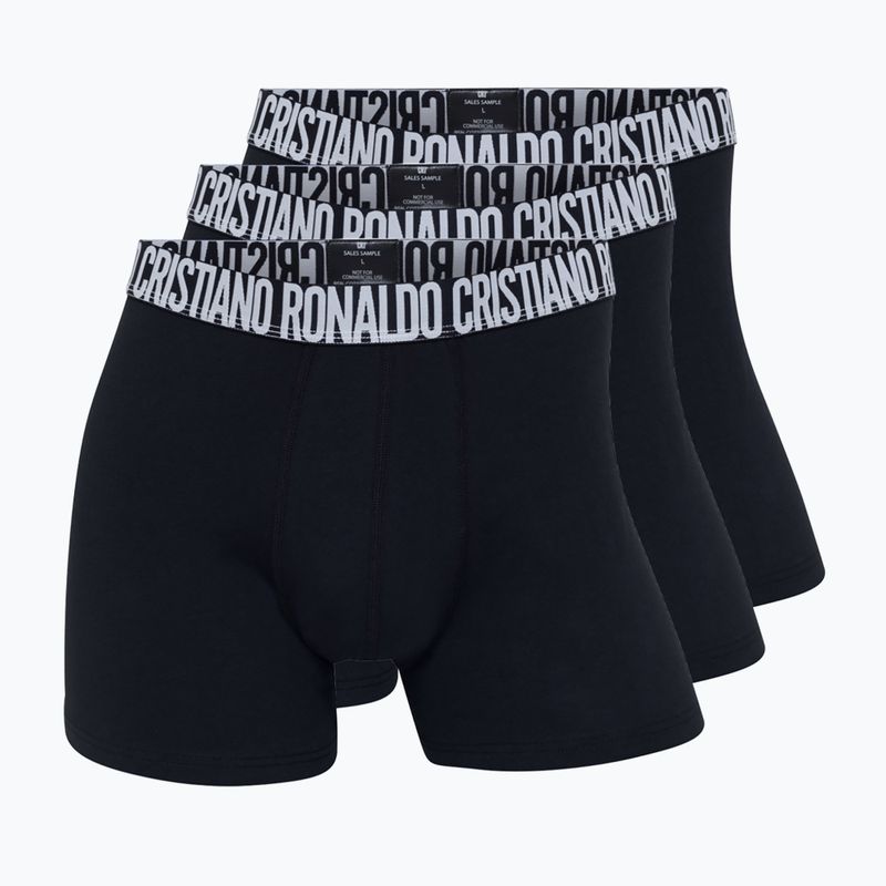 Boxeri pentru bărbați CR7 Basic Trunk 3 pack black
