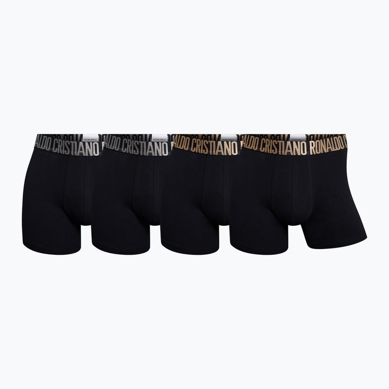Boxeri bărbați CR7 Basic Trunk 4 perechi 2492 BLACK