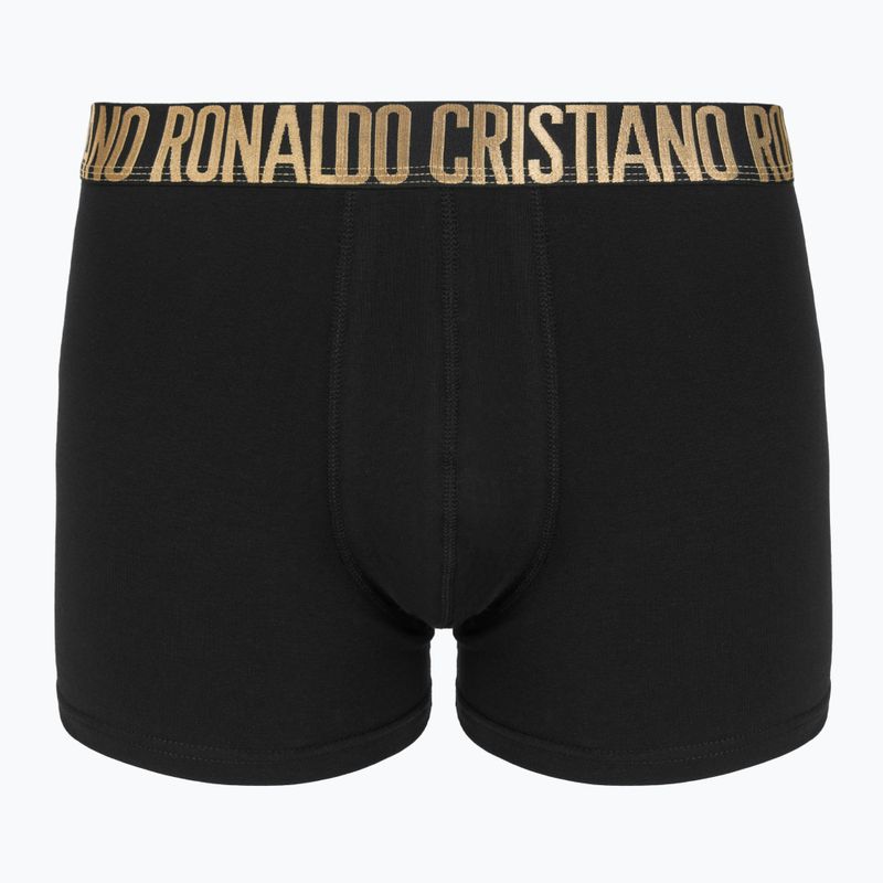 Boxeri pentru bărbați CR7 Basic Trunk 4 perechi 2492 BLACK 2