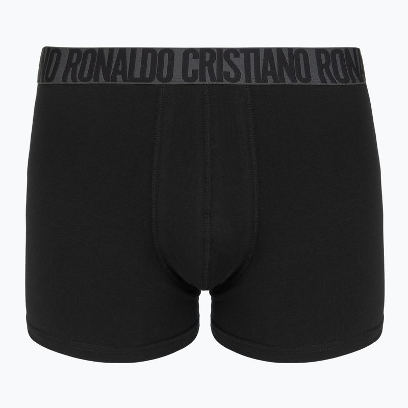 Boxeri pentru bărbați CR7 Basic Trunk 4 perechi 2492 BLACK 3