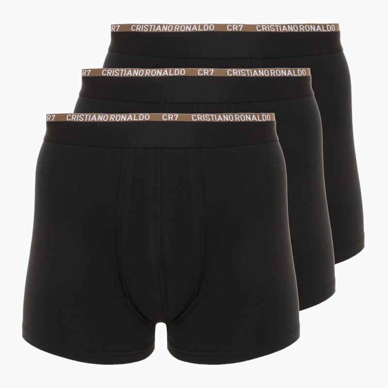 Boxeri pentru bărbați CR7 Basic Trunk 3 perechi 2763 black