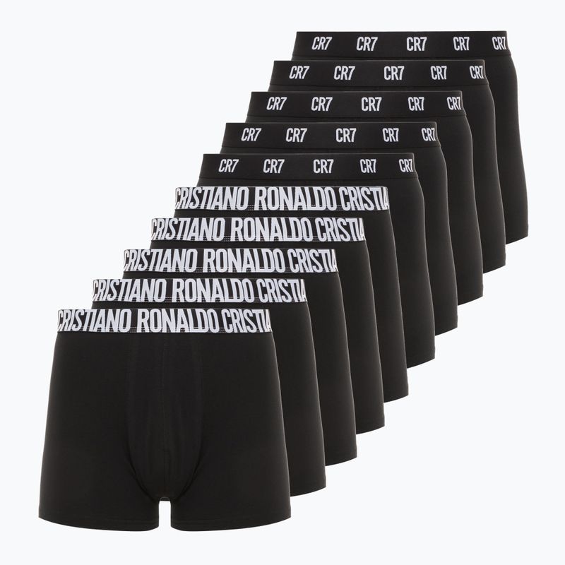 Boxeri pentru bărbați CR7 Basic Trunk 10 perechi black