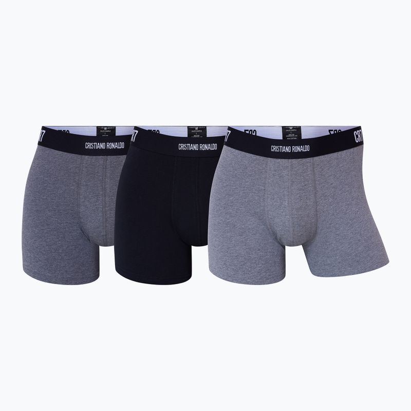 Boxeri pentru bărbați CR7 Basic Trunk 3 perechi multicolour