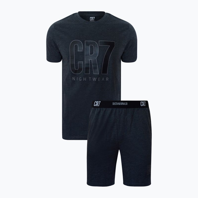 Pijama pentru bărbați CR7 Pyjama Short dark grey melange