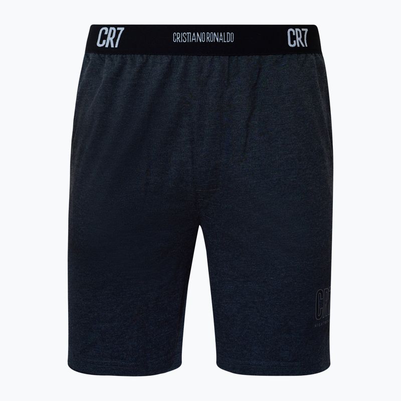 Pijama pentru bărbați CR7 Pyjama Short dark grey melange 4