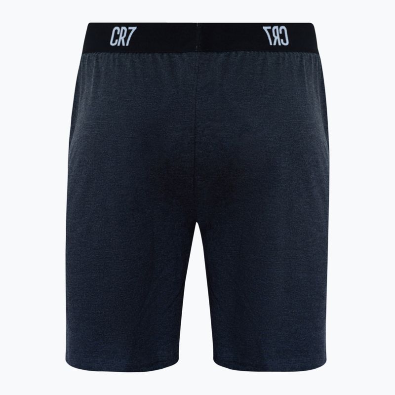 Pijama pentru bărbați CR7 Pyjama Short dark grey melange 5