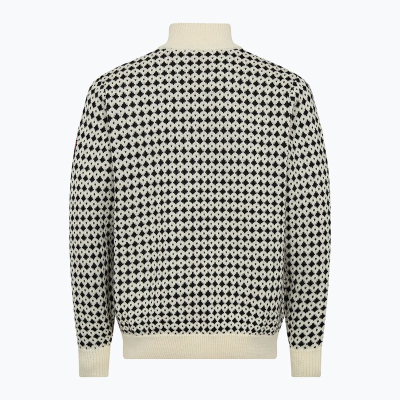 Pulover pentru bărbați Dovre Knitted Half Zip Pullover beige 2