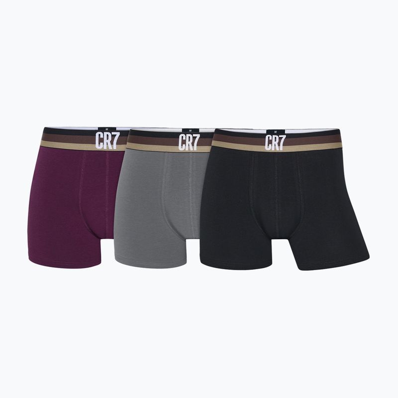 Boxeri pentru bărbați CR7 Basic Trunk 3 multicolour pairs 2