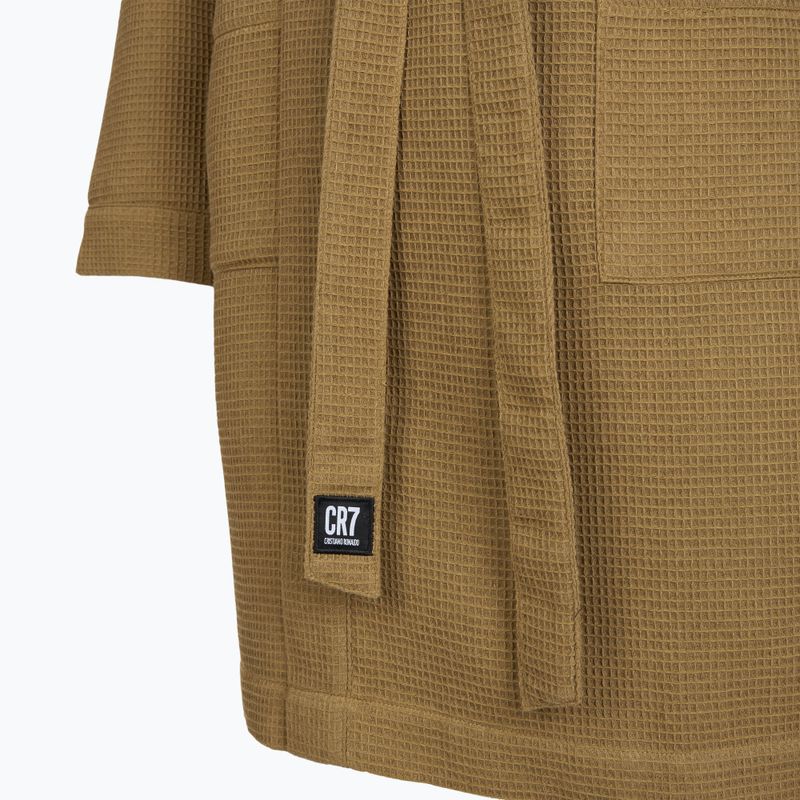 Halat pentru bărbați CR7 Bathrobe Waffle sand 3