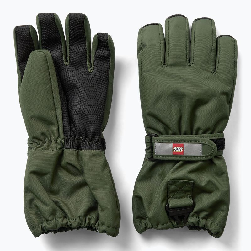 Mănuși de schi pentru copii LEGO Lwatlin 700 dark green 2