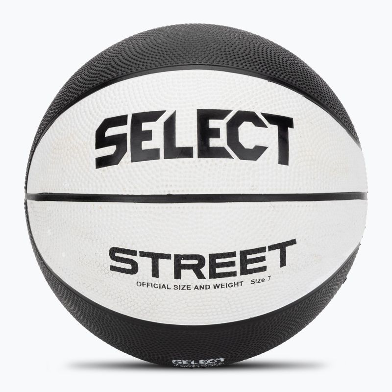 Copii de baschet SELECT Baschet Street v23 alb / negru dimensiune 7