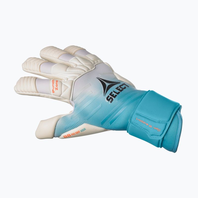 Mănuși de portar SELECT 88 Pro Grip Aqua v23 turcoaz/alb 4