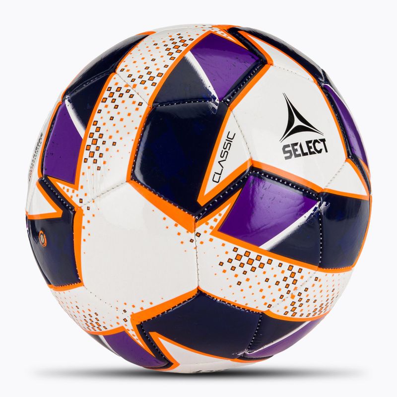 SELECT Classic v24 alb/purpuriu dimensiunea 5 de fotbal 2