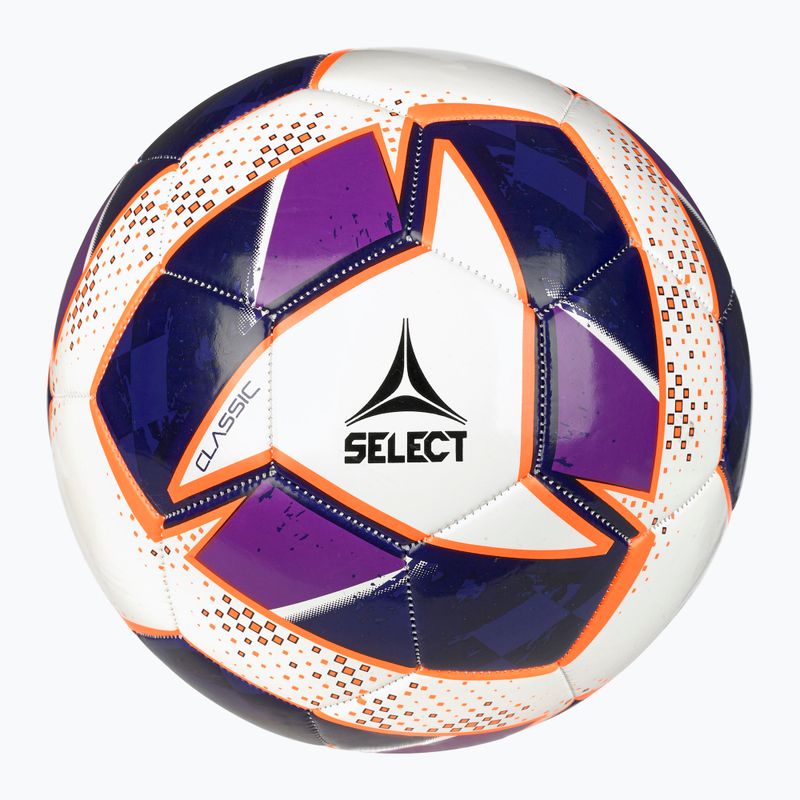 SELECT Classic v24 alb/purpuriu dimensiunea 5 de fotbal