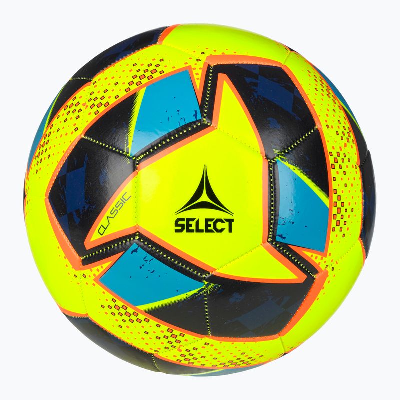 SELECT Classic v24 galben/albastru dimensiunea 4 fotbal