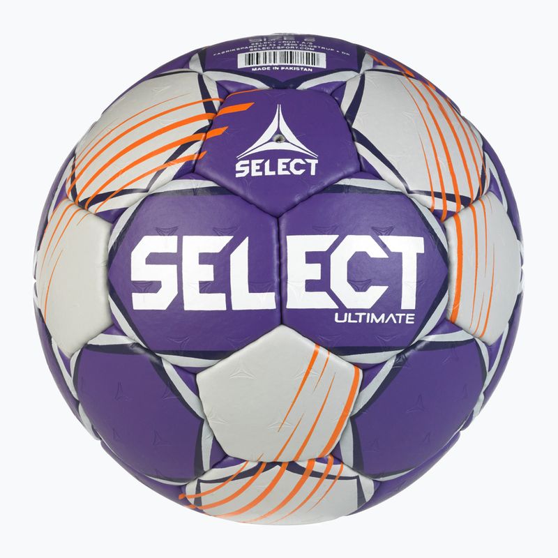 Minge de handbal  SELECT Ultimate v24 Official EHF grey/purple mărimea 2 2