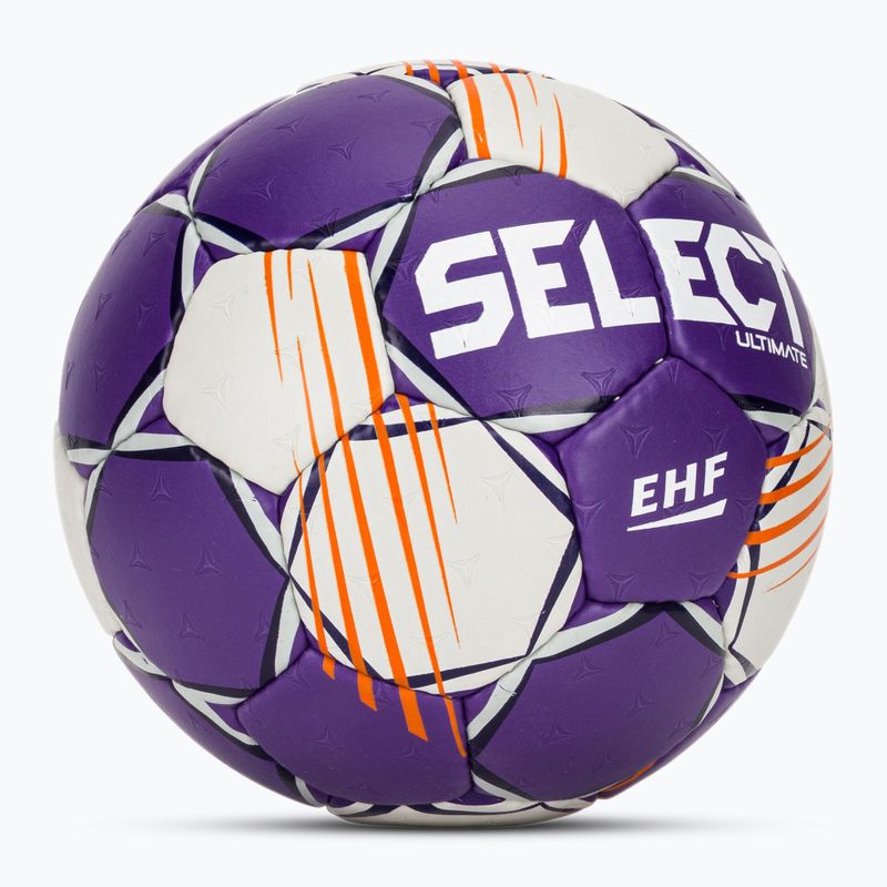 Minge de handbal SELECT Ultimate v24 Official EHF grey/purple mărimea 3 2
