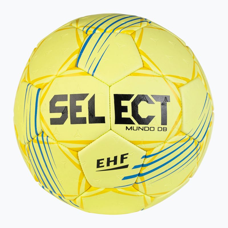 Minge de handbal pentru copii SELECT Mundo DB EHF v24 yellow mărime 1 2