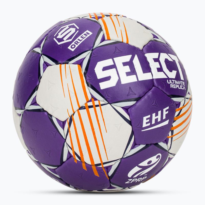 Minge de handbal SELECT Ultimate Replica Orlen Superliga v24 EHF grey/purple mărimea 0 2