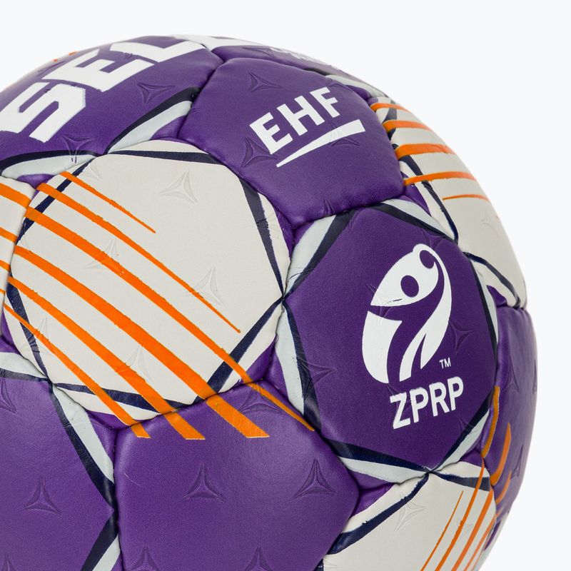 Minge de handbal SELECT Ultimate Replica Orlen Superliga v24 EHF grey/purple mărimea 0 3